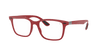 [Clear Lenses, Matte Red Frame]