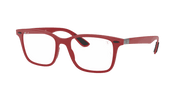 Clear Lenses, Matte Red Frame