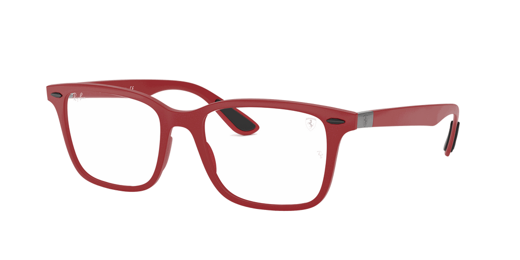 [Clear Lenses, Matte Red Frame]