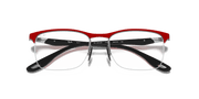 Clear Lenses, Matte Red Frame