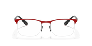 Clear Lenses, Matte Red Frame