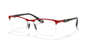 Clear Lenses, Matte Red Frame