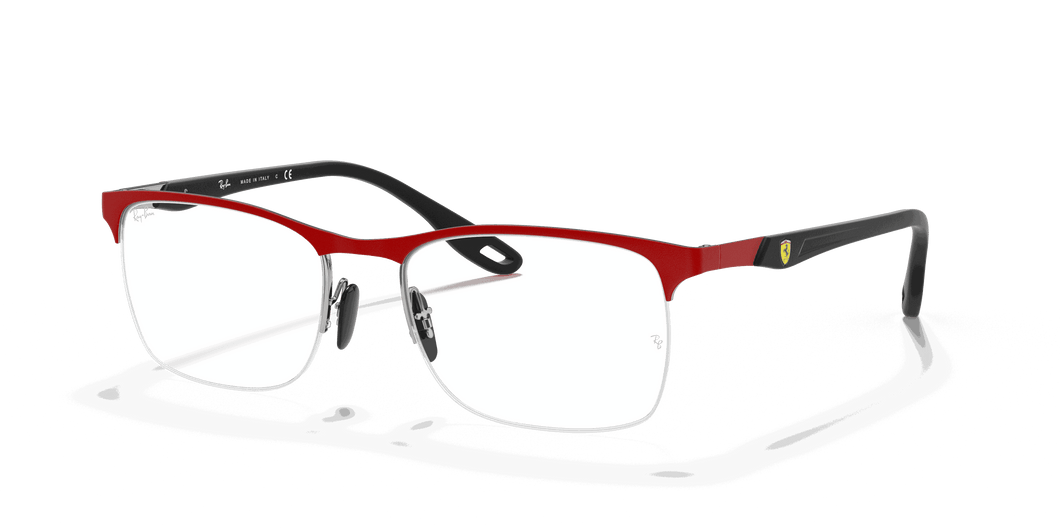 [Clear Lenses, Matte Red Frame]