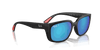 [Green Mirror Blue Polar Lenses, Matte Black Frame]