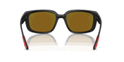 Green Mirror Blue Polar Lenses, Matte Black Frame