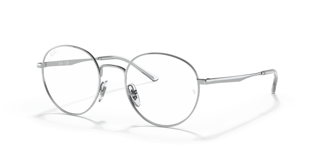 [Clear Lenses, Polished Silver Frame]