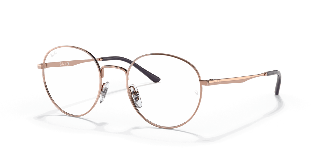 [Clear Lenses, Polished Rose Gold Frame]