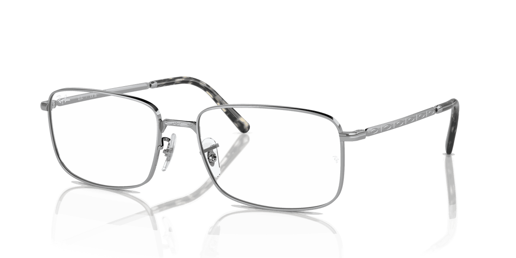 [Clear Lenses, Polished Silver Frame]