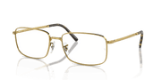 Clear Lenses, Polished Gold Frame