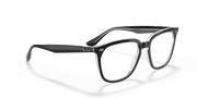 Clear Lenses, Polished Black On Transparent Frame