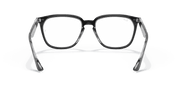 Clear Lenses, Polished Black On Transparent Frame