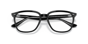 Clear Lenses, Polished Black On Transparent Frame