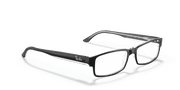 Clear Lenses, Polished Black On Transparent Frame