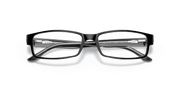 Clear Lenses, Polished Black On Transparent Frame