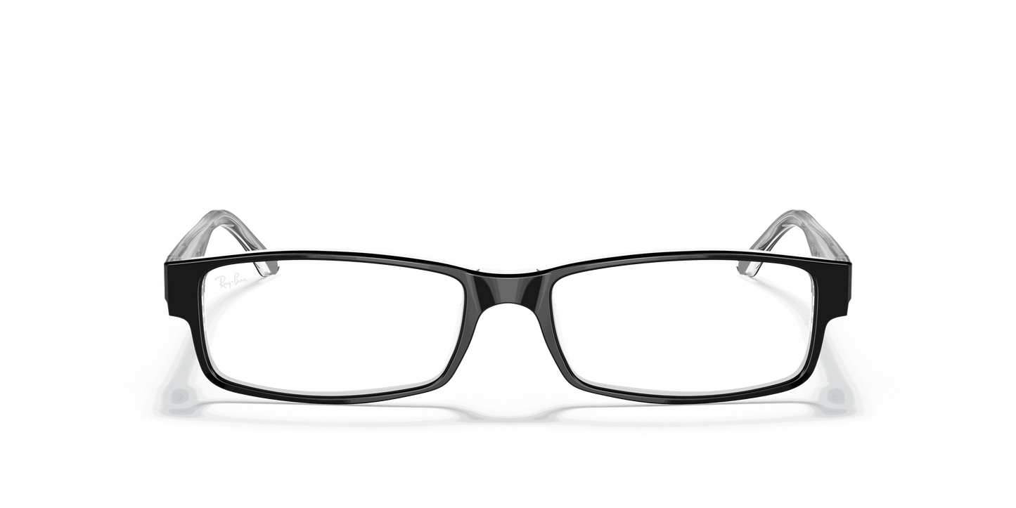 [Clear Lenses, Polished Black On Transparent Frame]