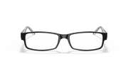 Clear Lenses, Polished Black On Transparent Frame