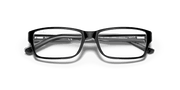 Clear Lenses, Polished Black On Transparent Frame