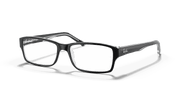 Clear Lenses, Polished Black On Transparent Frame