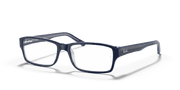 Clear Lenses, Polished Blue Frame