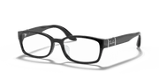 Clear Lenses, Polished Black Frame