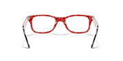 Clear Lenses, Polished Black On Red Frame