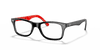 [Clear Lenses, Polished Black On Red Frame]