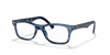 [Clear Lenses, Polished Striped Blue Frame]