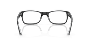 Clear Lenses, Polished Black On Transparent Frame