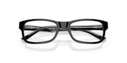 Clear Lenses, Polished Black On Transparent Frame