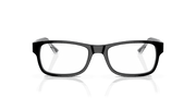 Clear Lenses, Polished Black On Transparent Frame