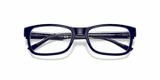 Clear Lenses, Polished Blue On Transparent Frame