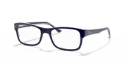 Clear Lenses, Polished Blue On Transparent Frame