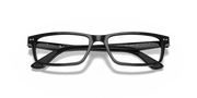 Clear Lenses, Polished Black Frame