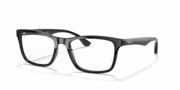 Clear Lenses, Polished Black Frame