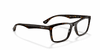 [Clear Lenses, Polished Dark Havana Frame]