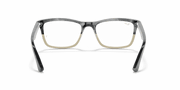 Clear Lenses, Polished Grey Horn Frame