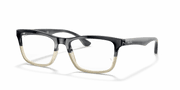 Clear Lenses, Polished Grey Horn Frame