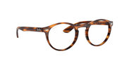 Clear Lenses, Polished Striped Havana Frame