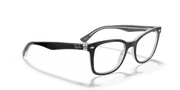 Clear Lenses, Polished Black On Transparent Frame