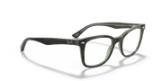 Clear Lenses, Polished Havana On Green Frame