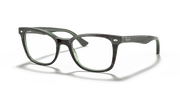 Clear Lenses, Polished Havana On Green Frame