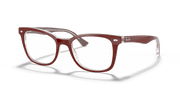 Clear Lenses, Polished Bordeaux On Transparent Frame