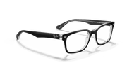 Clear Lenses, Polished Black On Transparent Frame