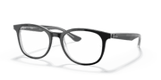 Clear Lenses, Polished Black On Transparent Frame