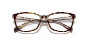 Clear Lenses, Polished Havana On Transparent Frame