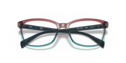 Clear Lenses, Polished Burgundy White & Blue Frame