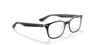 Clear Lenses, Polished Black On Transparent Frame