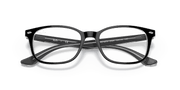 Clear Lenses, Polished Black On Transparent Frame