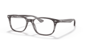 Clear Lenses, Polished Striped Grey Frame