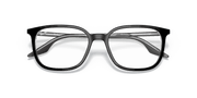 Clear Lenses, Polished Black On Transparent Frame